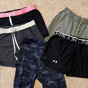 5 pair variety work out shorts